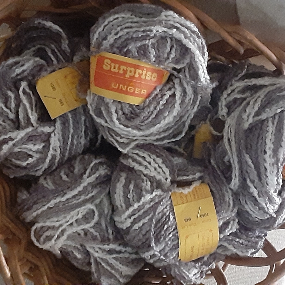 VTG Irish Unger Surprise Brand Yarn, Lot of 6 Skeins